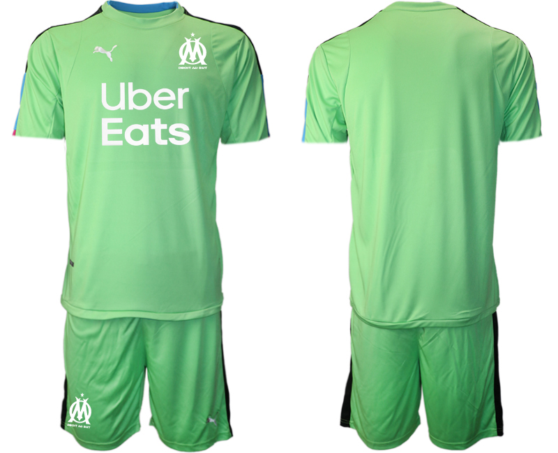 Men 2020-2021 club Marseille green goalkeeper Soccer Jerseys